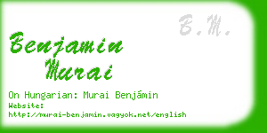 benjamin murai business card