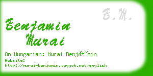 benjamin murai business card
